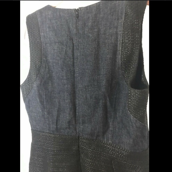 NEW A|X Armani Exchange Pieced‎ Tweed Dress Blue/Black [SZ 12 ] - Picture 8 of 8